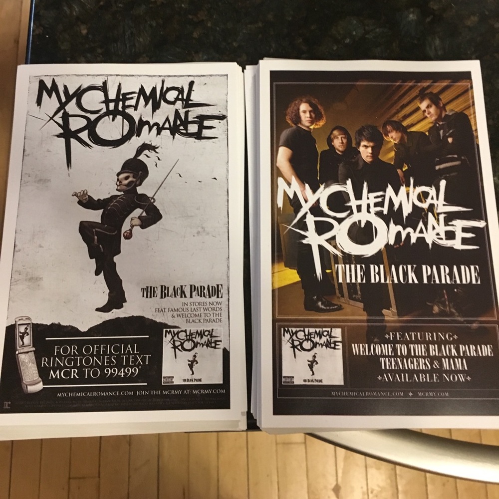 My Chemical Romance Black Parade FLYERS